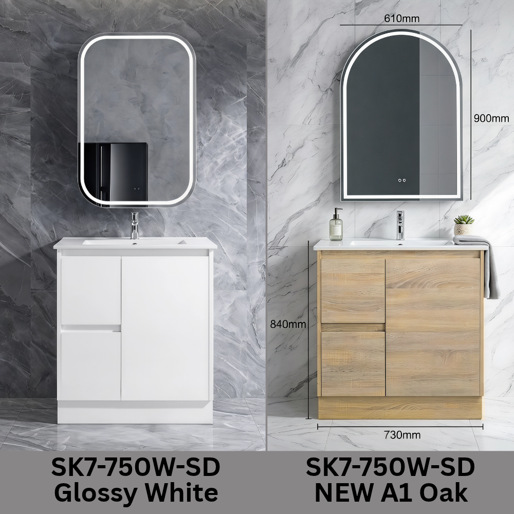 Sammy 750MM Vanity Package SK7-750W-SD